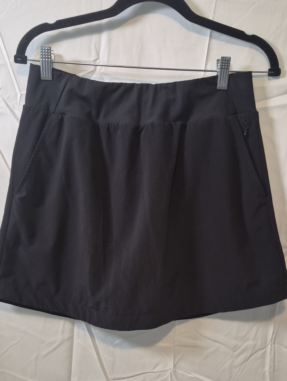 STYLUS Black Athletic Skort with Zip Pocket